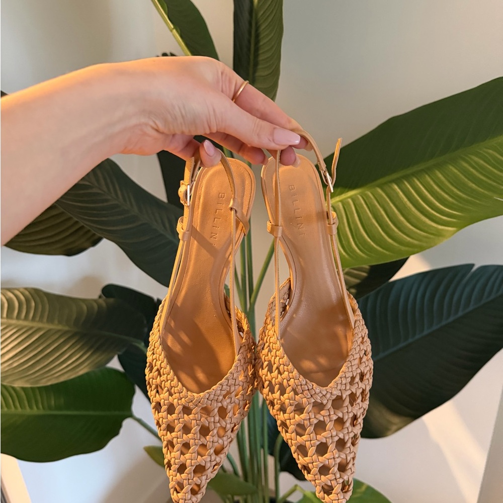 Bellini Tan Woven Sandals